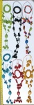 Tagua necklace, bracelet and earrings